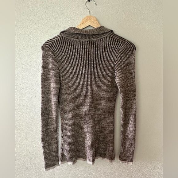 Rails Rory Sweater in Brown Multi Luxury Women’s Cardigan Ribbed Silk Blend S - Picture 11 of 11